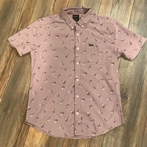 RVCA Short-Sleeve Floral Button-Up